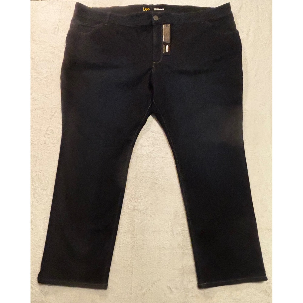NEW Lee Modern Series Perfect Fit Straight Leg Jeans Dark Western Women 30W Plus